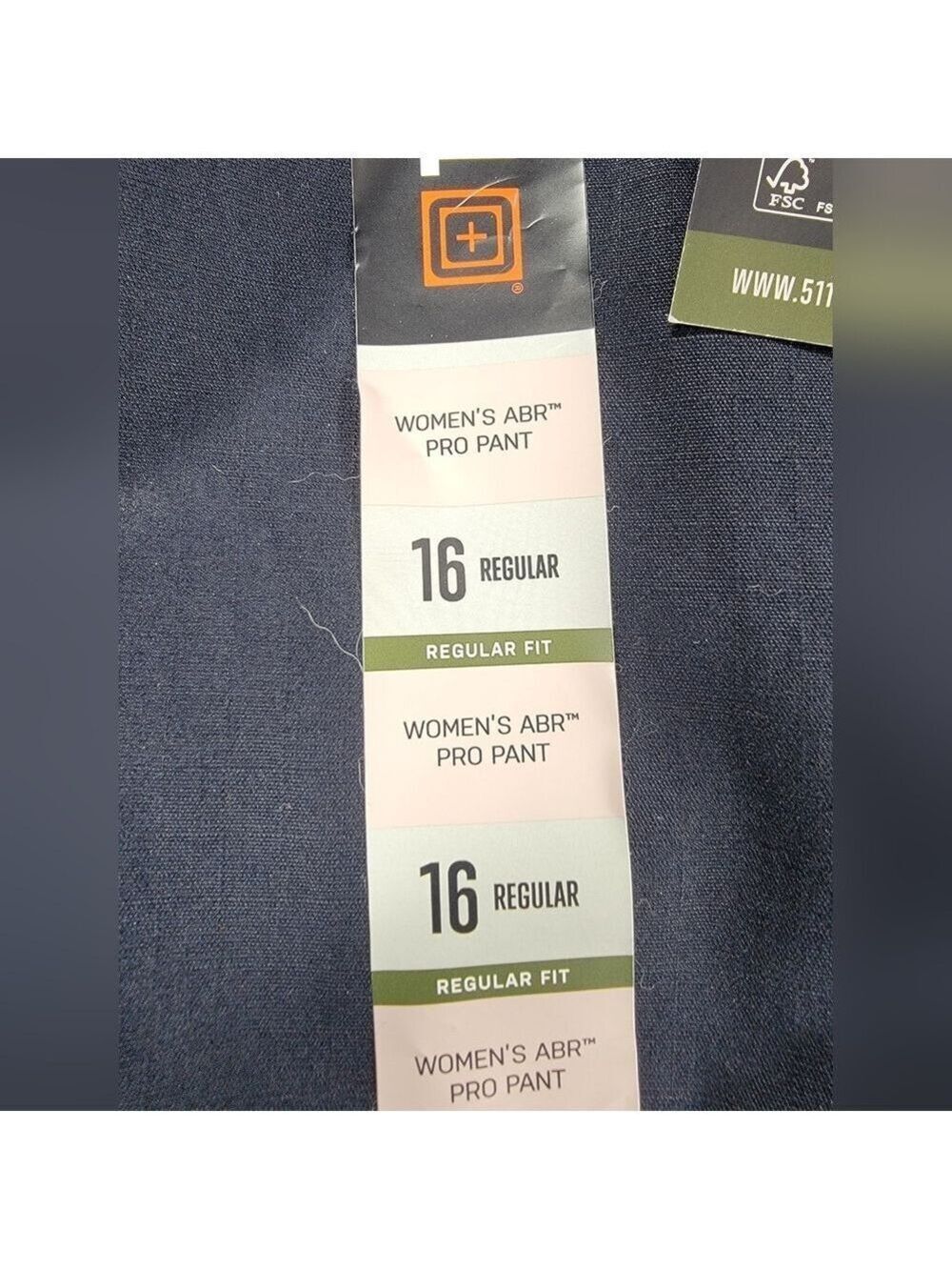 NEW 5.11 Tactical Women's 16 ABR Pro Tactical Stretch Ripstop Blue Pants 32"L - Picture 2 of 16